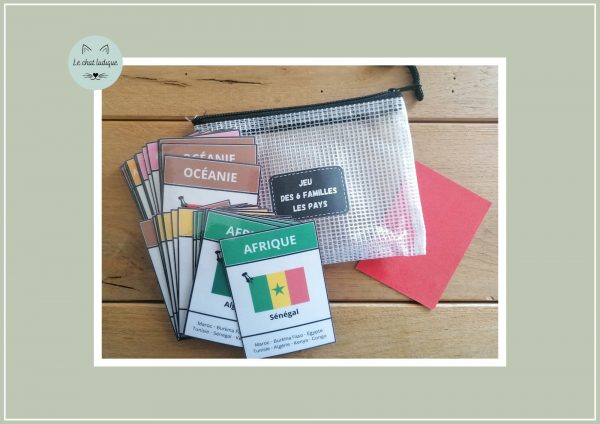 Jeu des 6 familles des continents - Géographie – Image 3