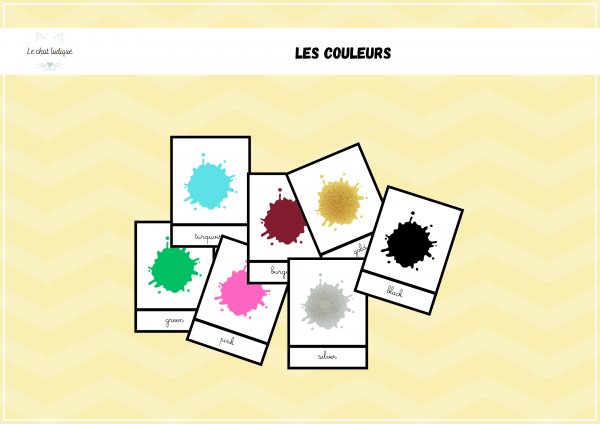Anglais Nomenclature les couleurs 0,50€