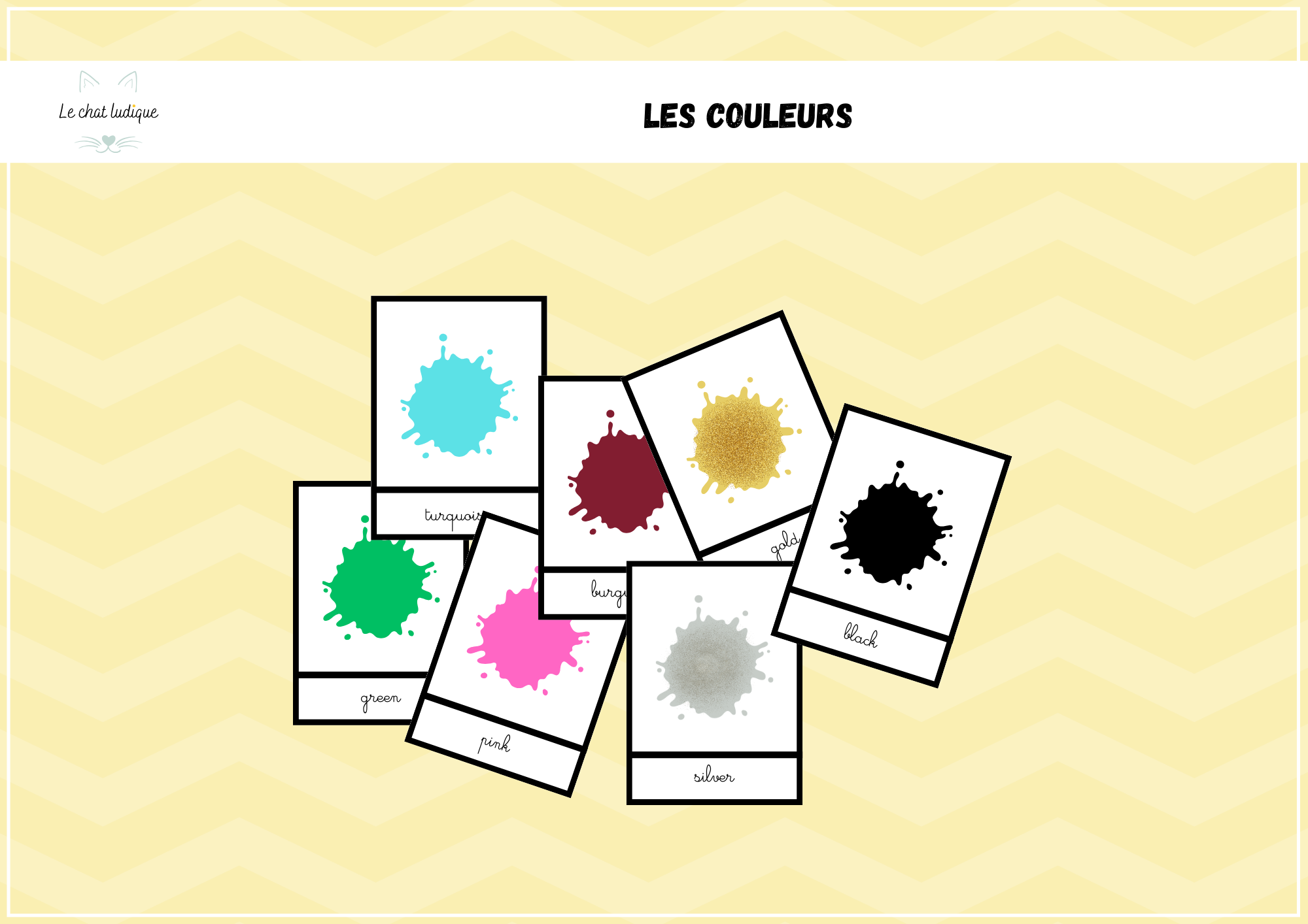Nomenclatures couleurs - Anglais