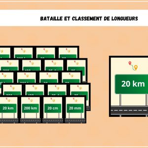 Bataille et classement de longueur - Mathématiques