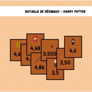 Bataille de décimaux Harry Potter - Mathématiques