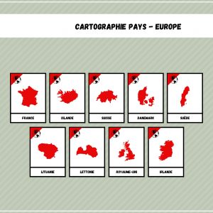 Nomenclatures cartographie pays - Europe - Géographie