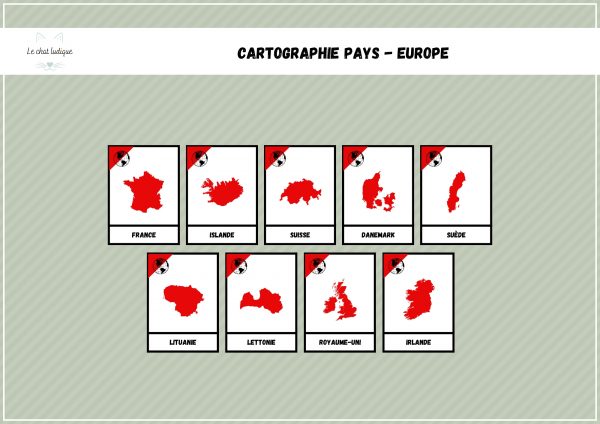 Nomenclatures cartographie pays - Europe - Géographie