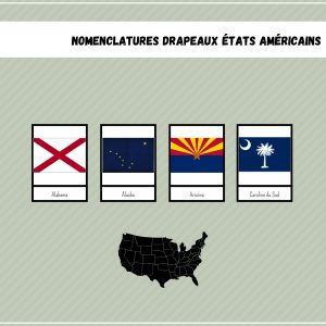 Nomenclatures drapeaux États Américains - Géographie