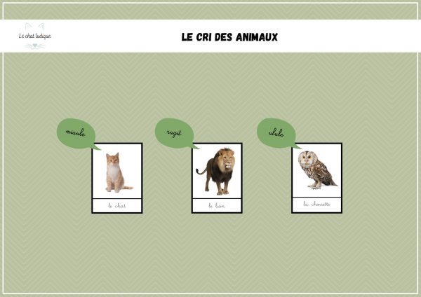 Le cri des animaux
