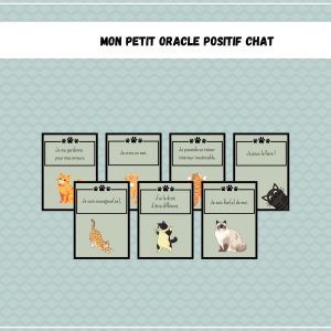 Mon petit oracle positif chat - Nomenclatures et autres