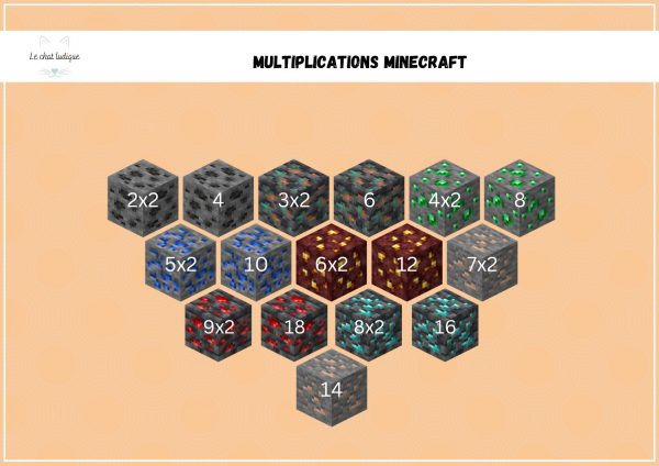 Multiplications minecraft 4,50€