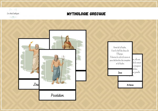 Nomenclatures Montessori Mythologie Grecque