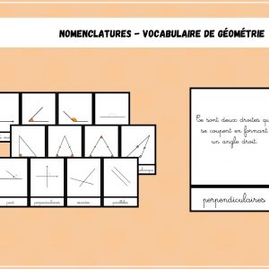 Nomenclature vocabulaire de géométrie - Mathématiques