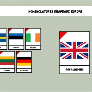 Nomenclatures drapeaux Europe - Géographie