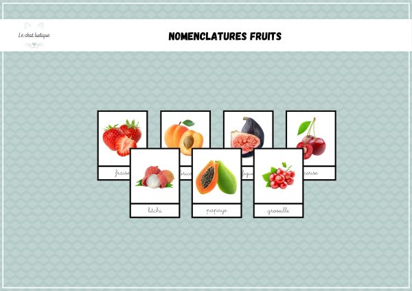 Nomenclatures fruits - Nomenclatures et autres