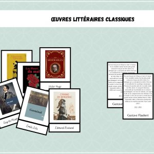 Nomenclatures littérature classique - Français