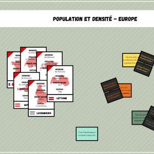 Population et densité - Europe - Géographie