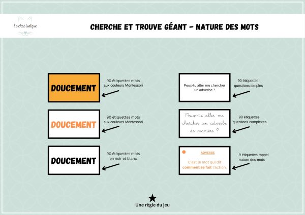 Cherche et trouve géant - Nature des mots - Français – Image 2