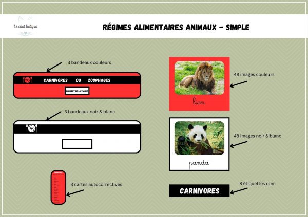 Régime alimentaire simple 2,40€