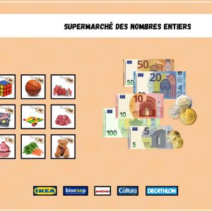 Supermarché des nombres entiers 2,95€ _ 6_12ans