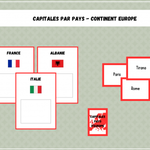 Capitales par pays - Continent Europe