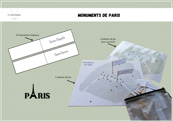 Nomenclatures Montessori Monuments de Paris – Image 3
